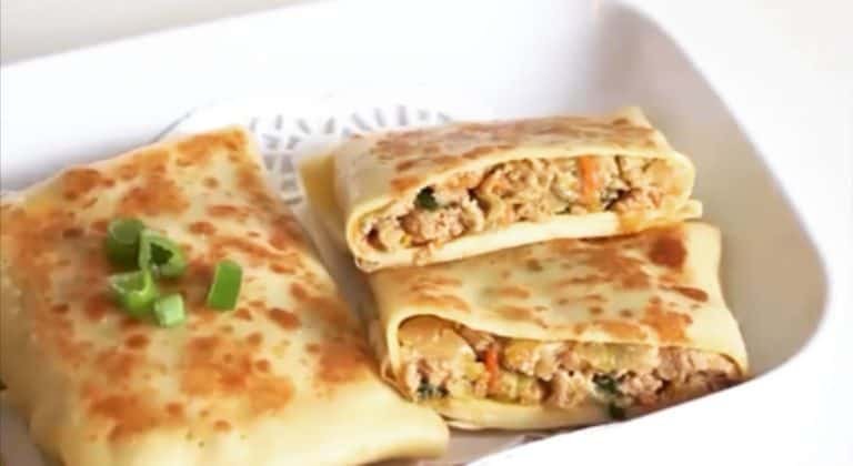 Easy Vegetable Chicken Crepes Recipe